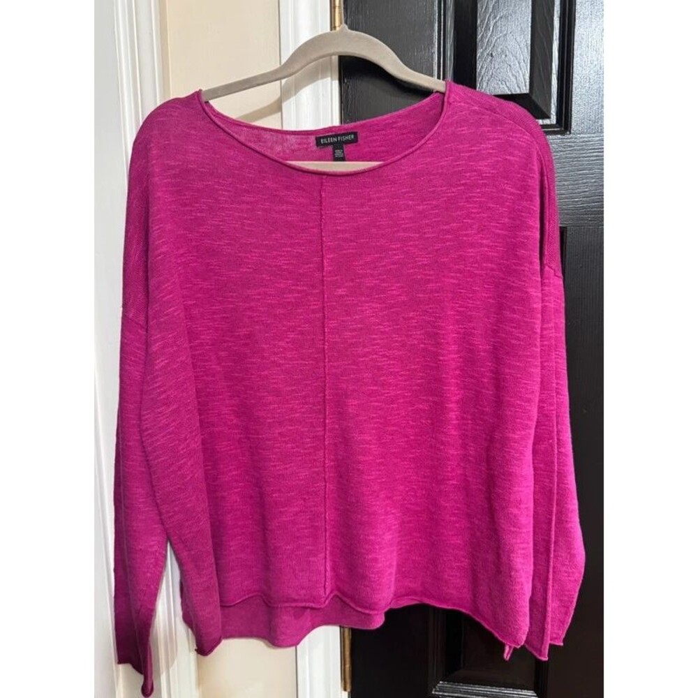 Eileen Fisher Magenta long sleeve top